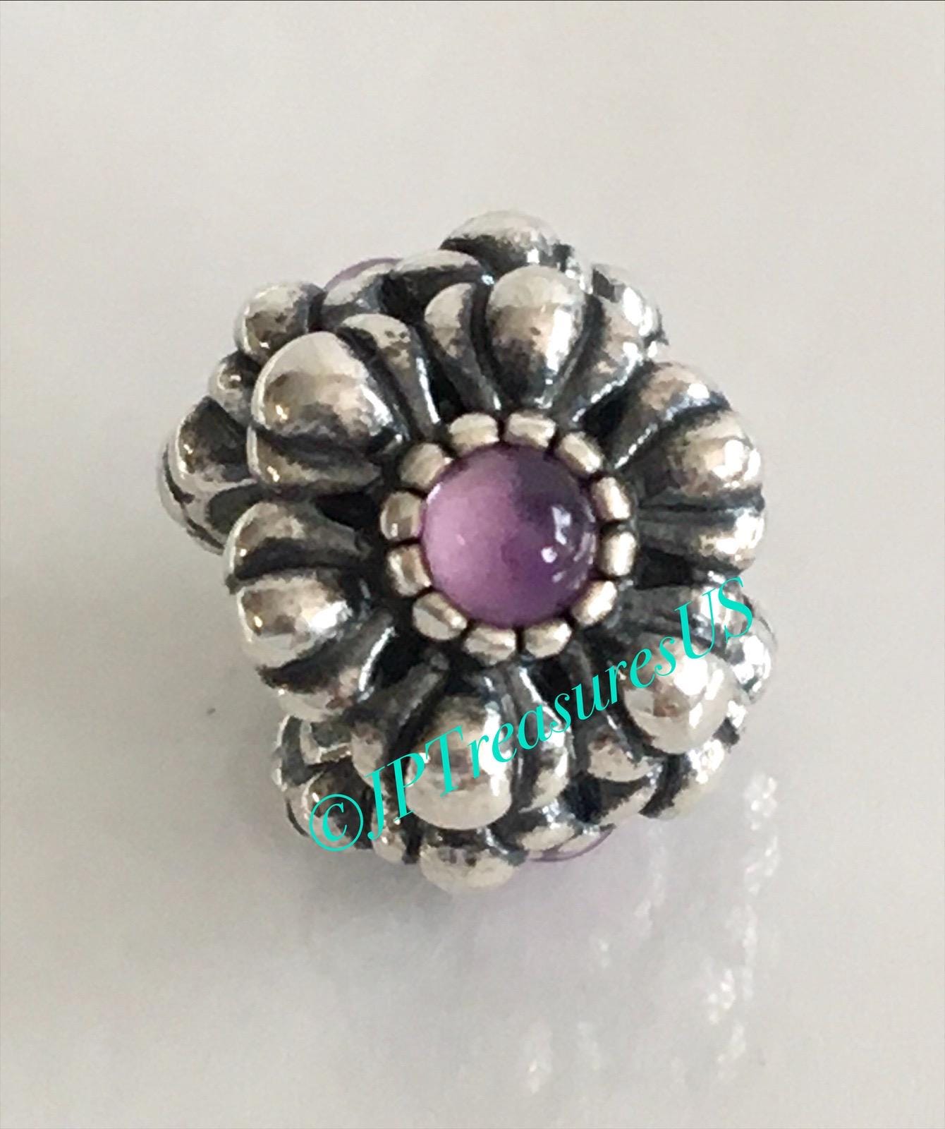 アクセサリー Pandora February birthday blooms charms Authentic Pandora Birthday Blooms February Amethyst Charm