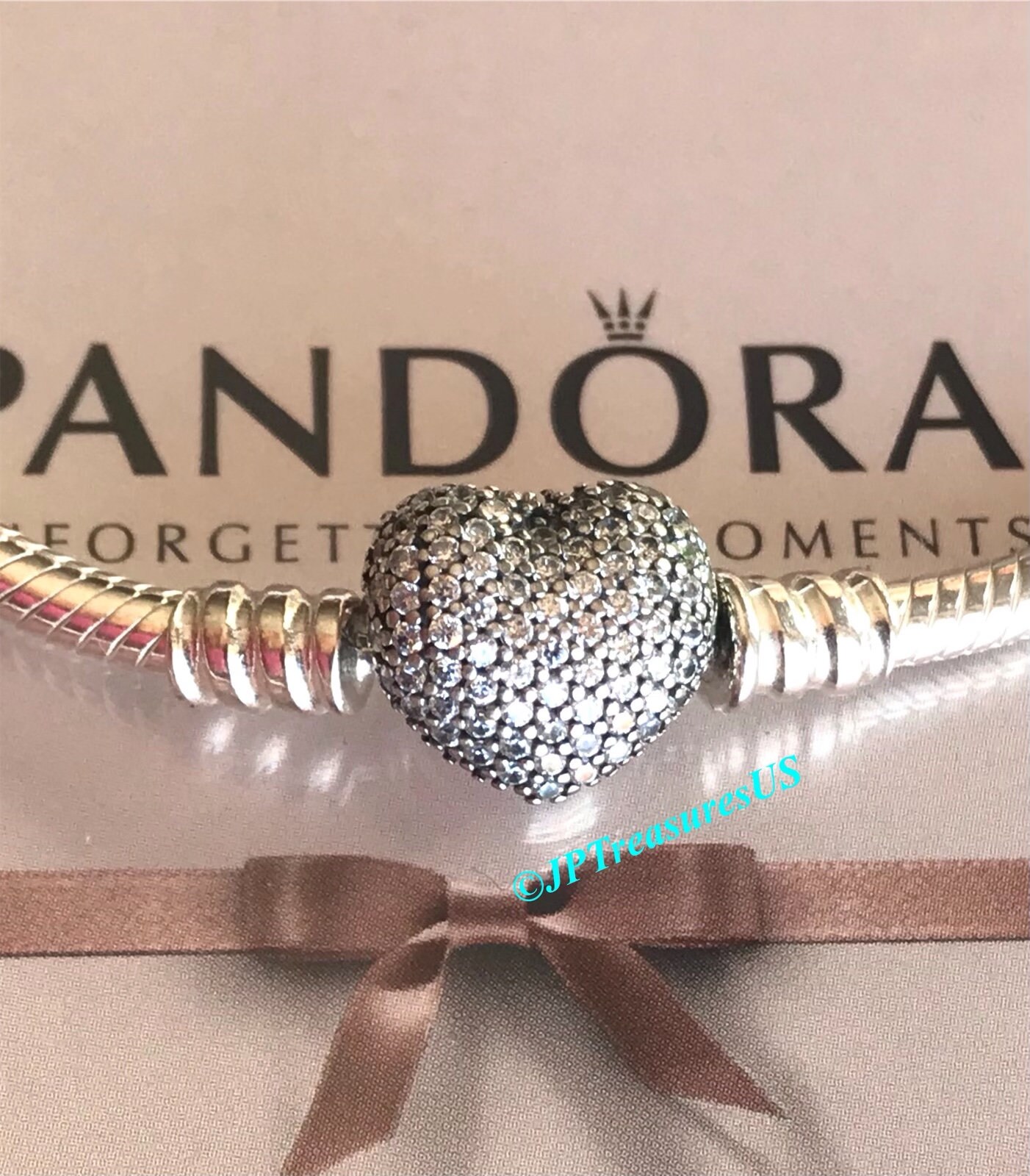 Authentic Pandora Moments Bracelet Sparkling Cubic Zirconia
