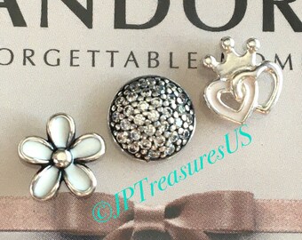 Authentic Pandora Heart Charm Small Floating Locket With Free