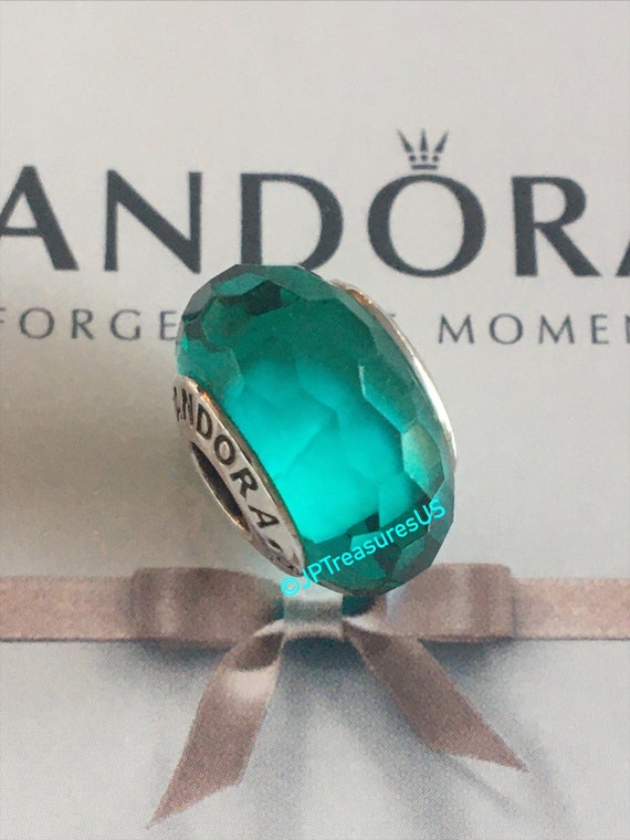 Buy Authentic Pandora Fascinating Teal Murano Glass Charm Bead