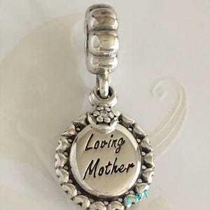 Pandora Loving Mother Dangle Charm Retired Pandora Charm Free Shipping