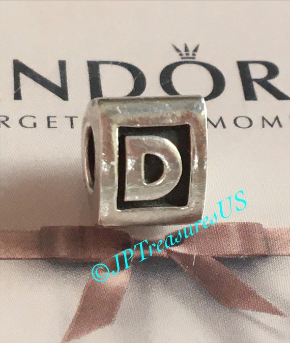 Authentic Pandora Letter D Charm Pandora Alpha Initial D Retired