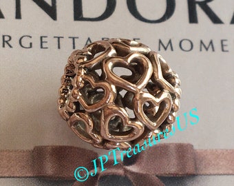 Authentic Pandora Rose Open Your Heart Charm Pandora Rose Gold Plated Pandora Charm Free Shipping Etsy