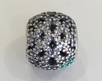 Pandora Openwork Pave Charm Retired Pandora Charm Free Shipping