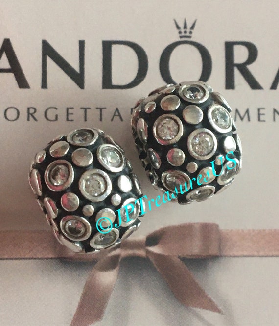 2025最新のスタイル Pandora Authentic 2 Encore Zirconia Cubic Clear With Clips アクセサリー