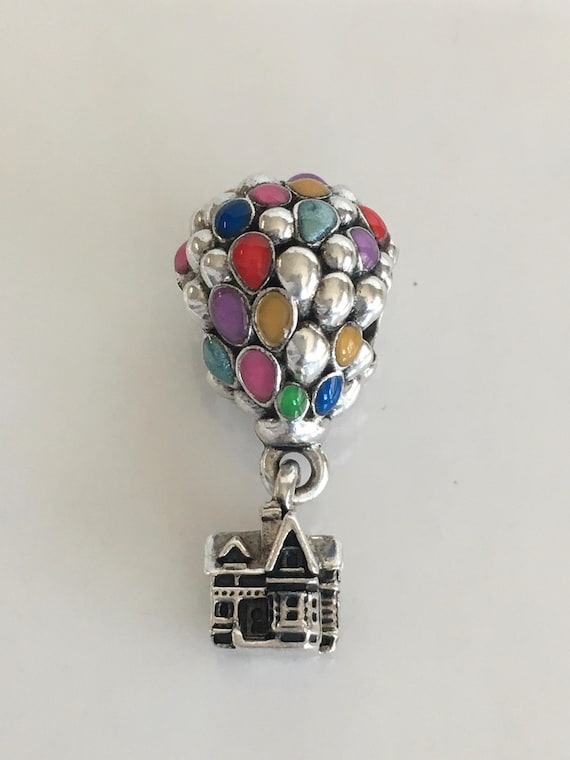 Pandora Disney Pixar up House & Balloons Enamel Charm Pandora