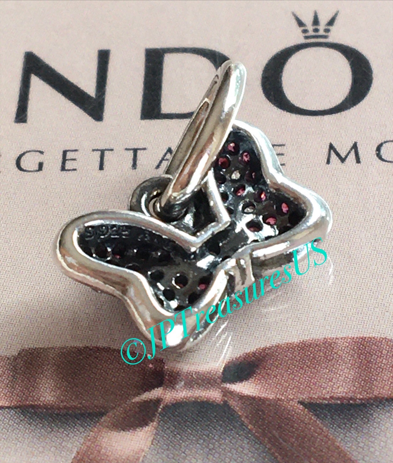 アクセサリー Pandora Disney Minnie's Sparkling Bow Pandora Disney Minnie Sparkling Bow With CZ Dangle Charm