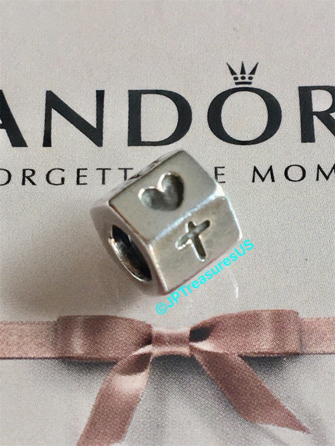 Authentic Pandora Heart Cross Anchor Charm Retired Pandora Etsy