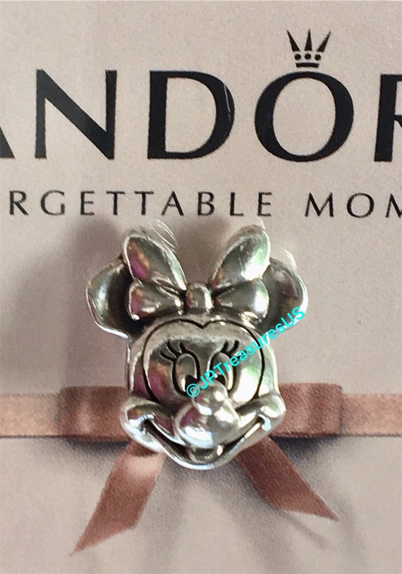 Auténtico Pandora Minnie Mouse Charm Pandora - Etsy España
