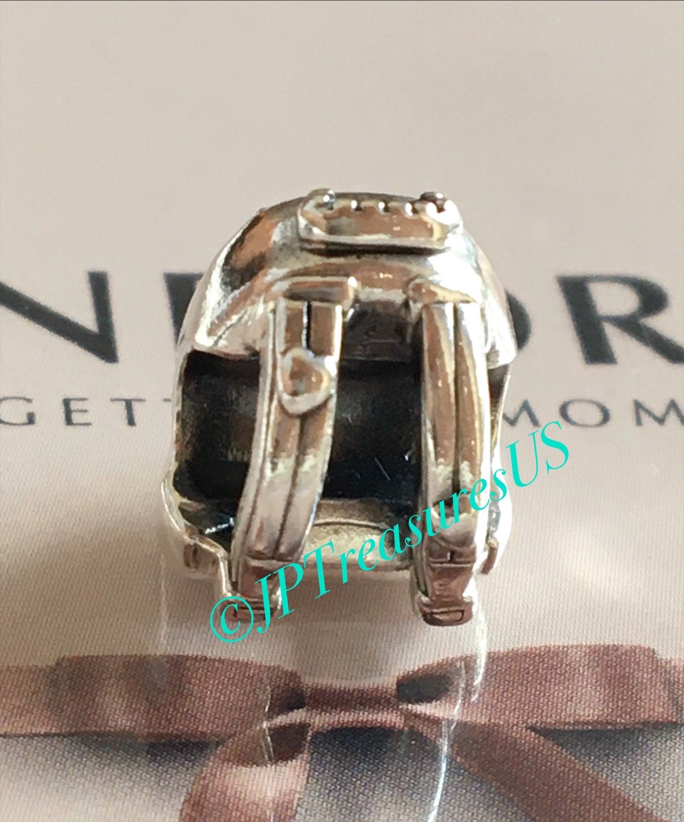 Authentic Pandora Backpack With Clear CZ Charm Retired Pandora Charm Pandora Free Shipping Etsy Australia