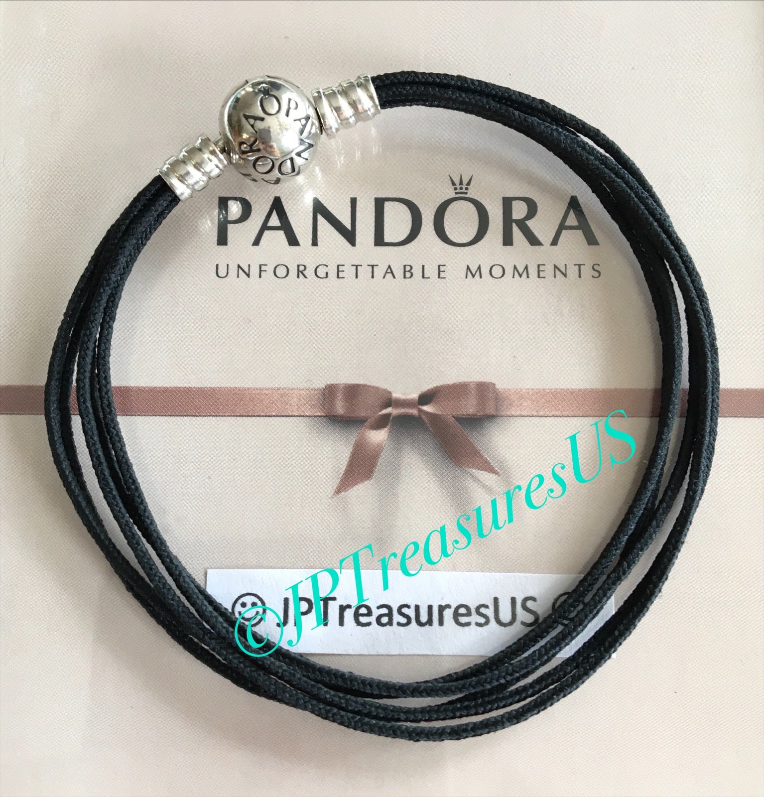 Silver Pandora Bracelet Cord Authentic Pandora Bracelet Multi
