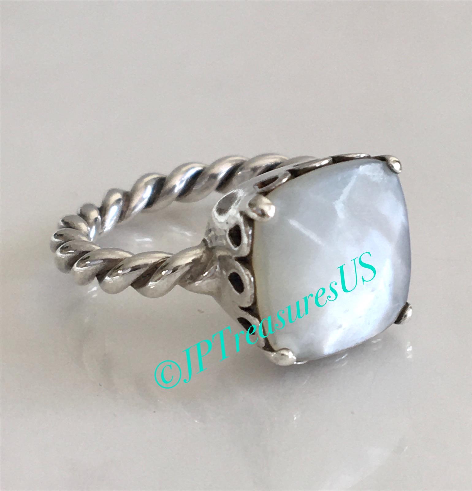 ★pandorum★ Half ring mother of pearl PR-016 Pandora Women's Ring 163156C01, Mother of Pearl : Amazon.com