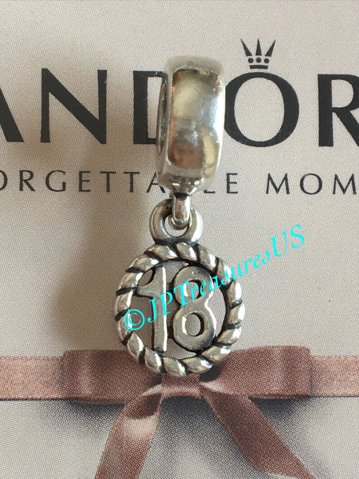 Auténtico Cumpleaños Dangle Pandora Número - Etsy España