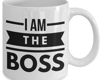 Job - i am the boss gift coffee mug