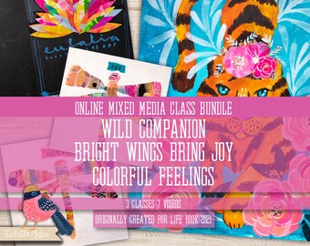 Online Class Bundle: Wild Companion + Bright Wings + Colorful Feelings