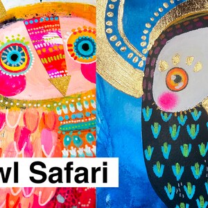 Owl Safari Online Art Class