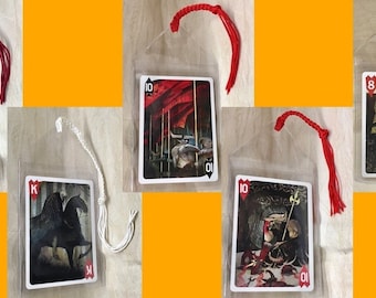 Warrior Companions Dragon Age Inquisition Tasseled Tarot Art Playing Card Bookmarks 5.25" x 2.75 - Cards Sourced from Official Merch