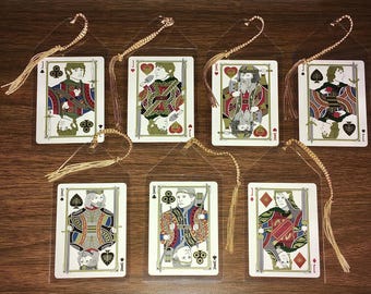 Lord of the Rings FOTR As Classic Playing Card Suits Art Style Tasseled Bookmarks (Approximately 5.5" x 2.75")
