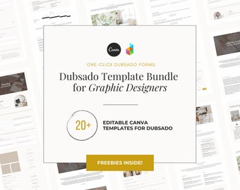 Graphic Designer Dubsado Template Bundle | Business Templates | Graphic Designer Client Templates | Graphic Designer Workflow | Portfolio