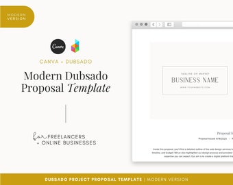 Modern Dubsado Proposal Template | Project Management | Proposal Templates | Project Planner | Project Proposal | Client Management | Modern