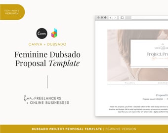 Feminine Dubsado Proposal Template | Project Management | Project Planner Page | Proposal Document | Business Templates | Project Planner