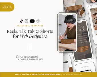 Video Reel Template for Web Designers | Canva Video Template | Web Designer Social Media Content | Instagram Reels | TikTok | Youtube Shorts