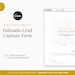 Dubsado Lead Capture Form for Social Media Managers | Canva Templates ...