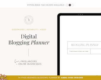 Digital Blog Planner | Digital Goodnotes | Blog Content Planner | Digital Planning | Blogging Planner | Blog Digital | Blog Management