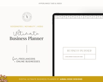 Digital Business Planner Bundle | Goodnotes Planner | Notability Planner | Goodnotes Template | Digital Planning | Planner Business