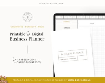 Printable & Digital Business Planner Bundle | Business Plan | Small Business | Business Planners | Business Planning | Planner Printables