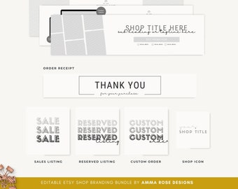 Etsy Branding Kit für Planer Shops | Etsy Banner | Etsy Shop Kit | Etsy Store Vorlagen | Etsy Banner Shop | Etsy Branding-Kit