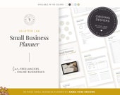 Small Business Planner | Business Binder Printable | Side Hustle Planner | Home Business | Business Goals | Entrepreneur Planner