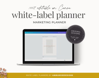 White Label Marketing Planner | Extended License | Editable Planner | Personalized Planner | Custom Planner | Downloadable Planner