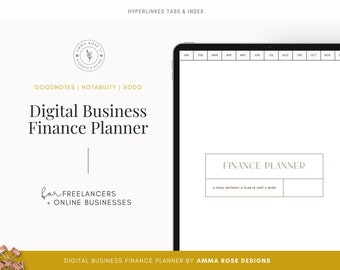 Digital Finance Planner | Digital Budget | Digital Finances | Finance Organizer | Digital Planning | Income Planner | Expenses Planner