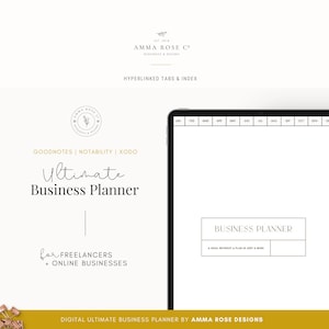 Digital Business Planner Bundle | Goodnotes Planner | Notability Planner | Goodnotes Template | Digital Planning | Planner Business