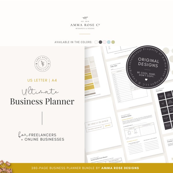 Business Planner Printable | Business Planner PDF | Business Planning | Business Planner | Business Bundle | 2024 Business | Small Business