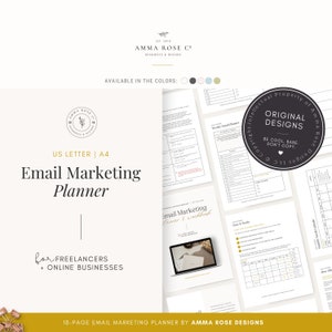 Email Marketing Planner | Email Marketing | Weekly Email Planner | Email Newsletter | Marekting Email Template | Email Newsletter