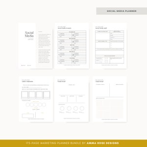 Marketing Planner Marketing Workbook Marketing Plan Business Marketing Plan Marketing Strategy Social Media Marketing image 4