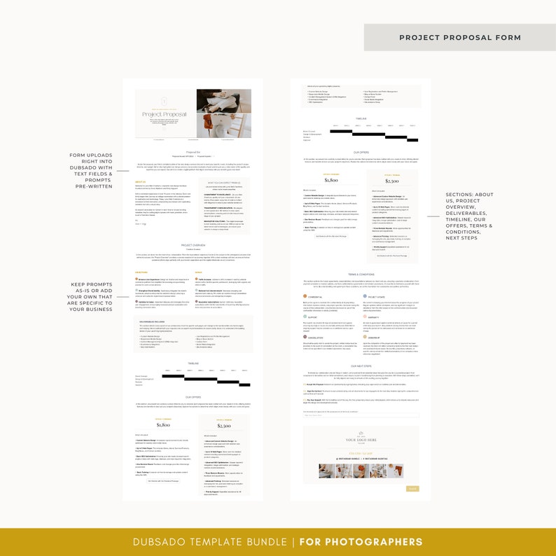 Photographer Dubsado Template Bundle | Business Templates | Photographer Client Templates | Dubsado Workflow | Photographer Forms image 6