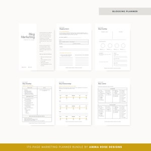 Marketing Planner Marketing Workbook Marketing Plan Business Marketing Plan Marketing Strategy Social Media Marketing image 6