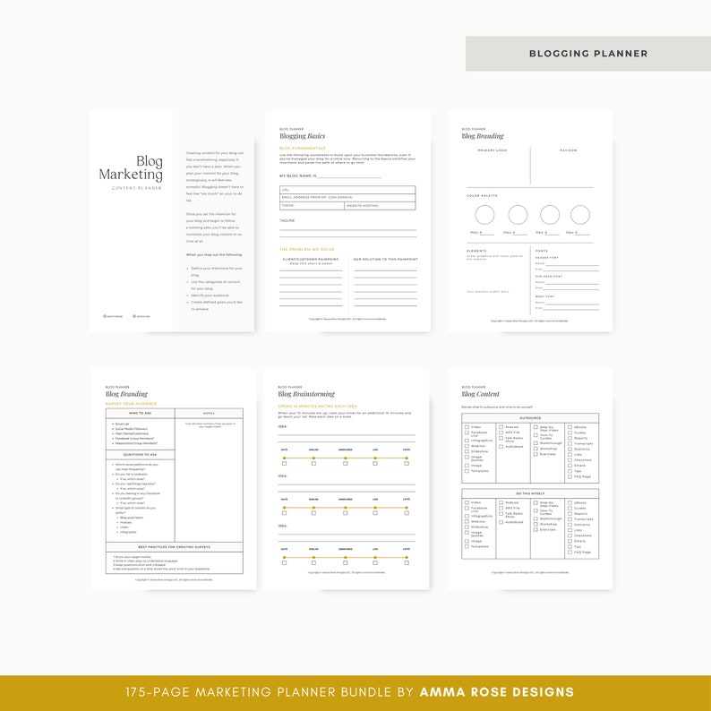 Marketing Planner Marketing Workbook Marketing Plan Business Marketing Plan Marketing Strategy Social Media Marketing image 6