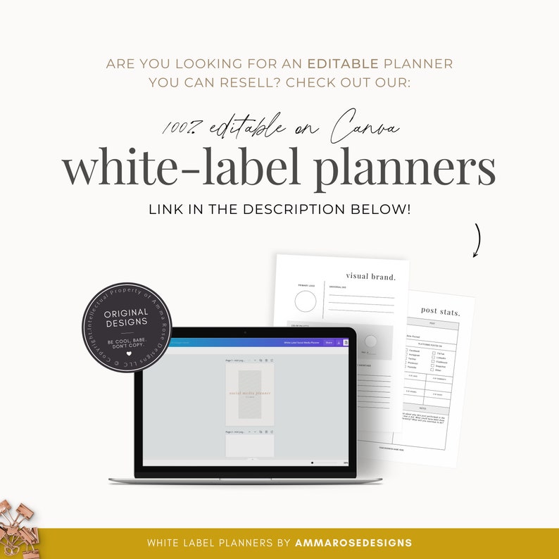 Social Media Planner Business Marketing Social Media Plan Instagram Planner Social Media Marketing Planner Printable Planner image 10