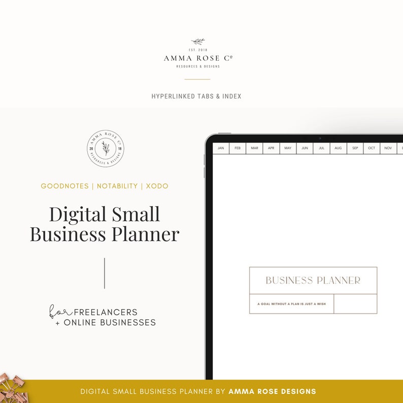 Digital Business Planner Small Business Plan Business - Etsy