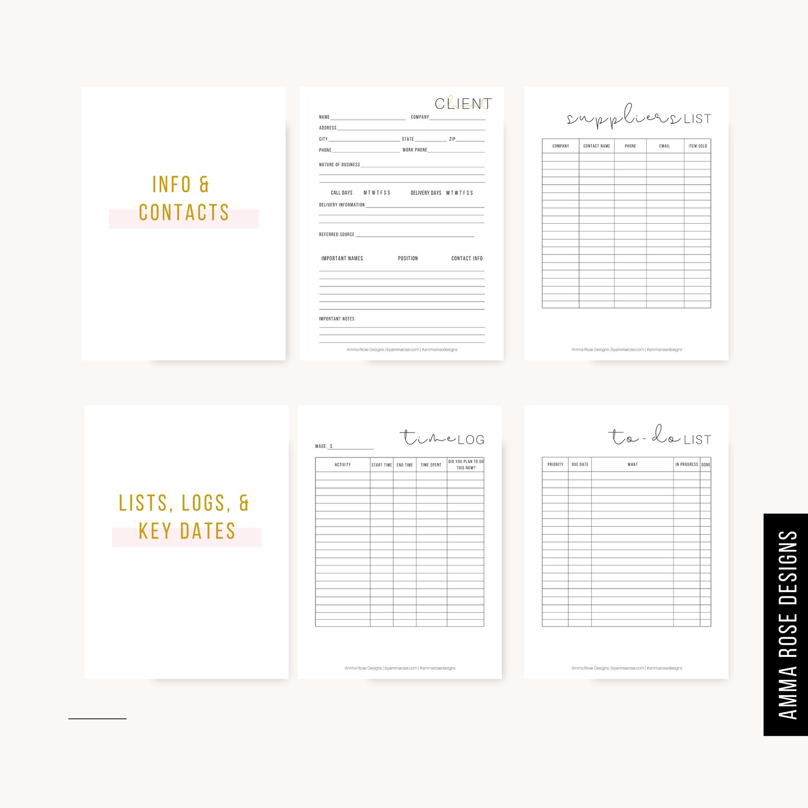 Etsy Shop Planner Business Planner Etsy Seller Planner Etsy