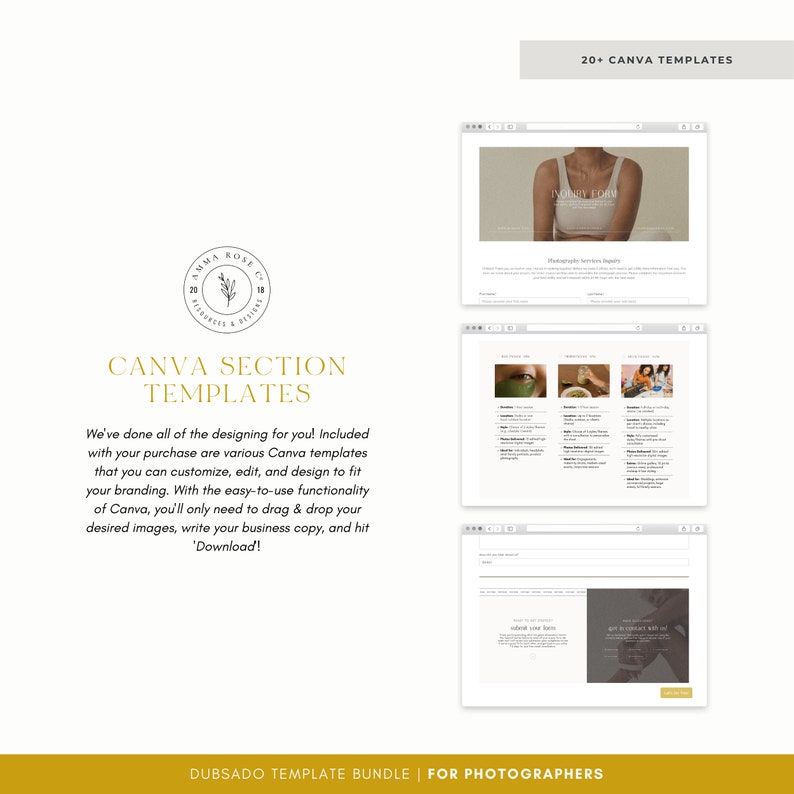 Photographer Dubsado Template Bundle | Business Templates | Photographer Client Templates | Dubsado Workflow | Photographer Forms image 3