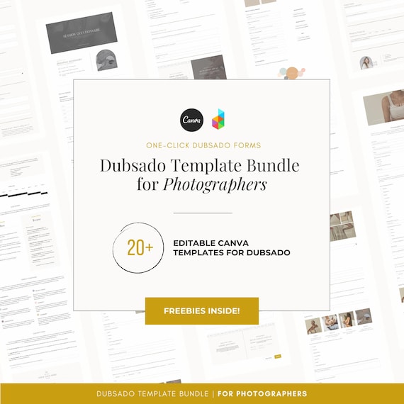 Photographer Dubsado Template Bundle | Business Templates | Photographer Client Templates | Dubsado Workflow | Photographer Forms
