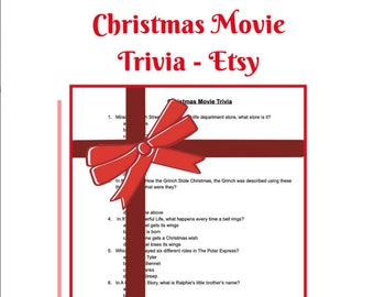 Christmas Movie Trivia, Perfect Party Game