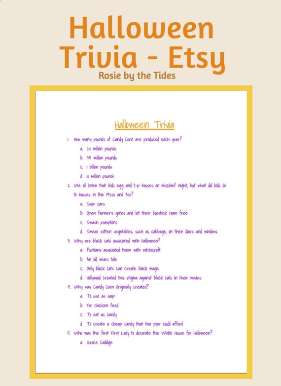 Halloween Trivia