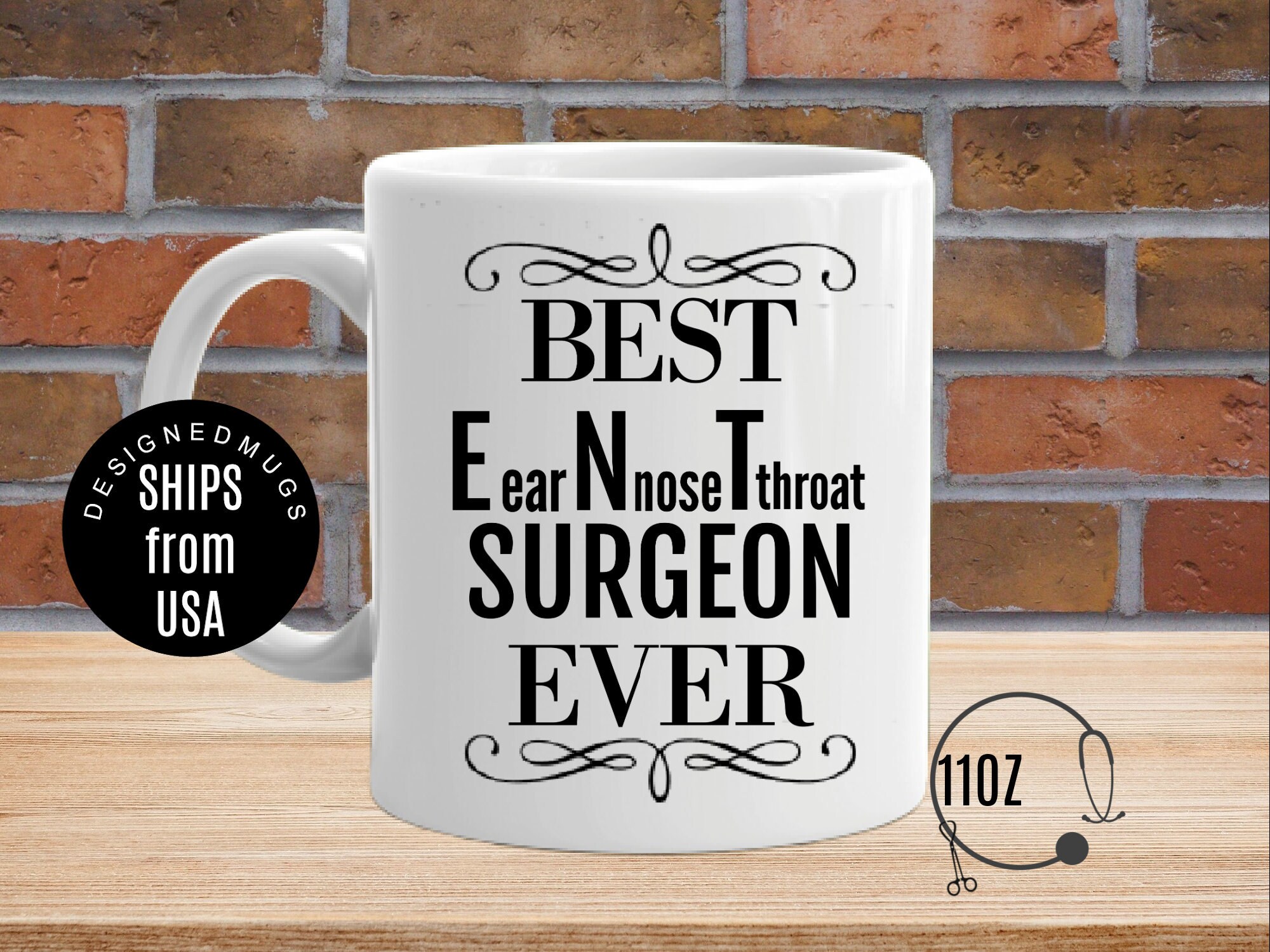 Personalized Mug Doctors Mug Ear Nose and Throat ENT Gift Etsy