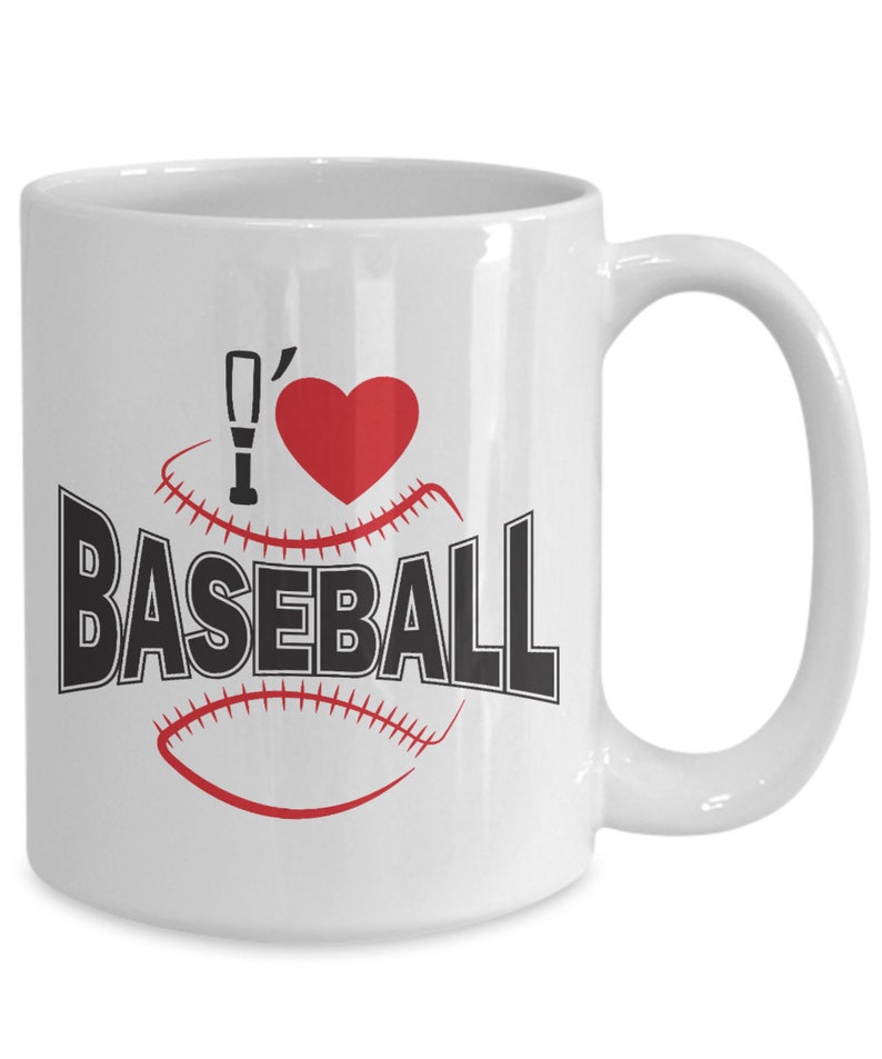 Baseball Mug Baseball Gifts Novelty Coffee Mug I Love Etsy
